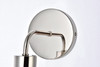 Living Disrict LD7030W8PN Hanson 1 light bath sconce in polish nickel with frosted shade