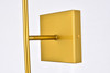 Living District LD2357BR Neri 2 lights brass and clear glass wall sconce