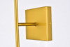 Living District LD2358BR Neri 2 lights brass and white glass wall sconce