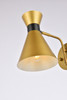 Living District LD2353BR Halycon 6 inch light brass wall sconce