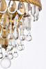 Elegant Lighting 1219W9BR/RC  Nordic 1 light brass wall sconce