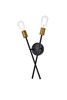 Living Disrict LD7053W7BRB Armin 2 lights wall sconce in black with brass
