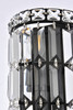 ELEGANT LIGHTING V2030W6BK/RC  Maxime 6 inch black wall sconce