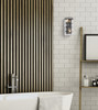 ELEGANT LIGHTING V2030W6BK/RC  Maxime 6 inch black wall sconce