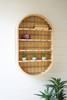 KALALOU CJJ2306 OVAL RATTAN WALL  SHELF