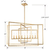 CRYSTORAMA 337-GA Capri 9 Light Antique Gold Chandelier