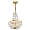 CRYSTORAMA 603-GA Rylee 3 Light Antique Gold Chandelier