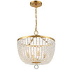 CRYSTORAMA 604-GA Rylee 4 Light Antique Gold Chandelier