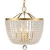 CRYSTORAMA 604-GA Rylee 4 Light Antique Gold Chandelier