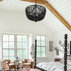 CRYSTORAMA 604-MK Rylee 4 Light Matte Black Chandelier