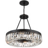 CRYSTORAMA ALI-B2008-CZ Alister 8 Light Charcoal Bronze Chandelier