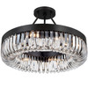 CRYSTORAMA ALI-B2008-CZ_CEILING Alister 8 Light Charcoal Bronze Ceiling Mount