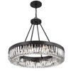 CRYSTORAMA ALI-B2010-CZ Alister 10 Light Charcoal Bronze Chandelier