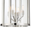 CRYSTORAMA DEV-B8004-PN Libby Langdon for Crystorama Devon 4 Light Polished Nickel Lantern