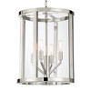 CRYSTORAMA DEV-B8004-PN Libby Langdon for Crystorama Devon 4 Light Polished Nickel Lantern