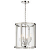 CRYSTORAMA DEV-B8004-PN Libby Langdon for Crystorama Devon 4 Light Polished Nickel Lantern