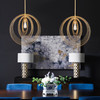 CRYSTORAMA DOR-B7711-RG Doral 1 Light Renaissance Gold Pendant