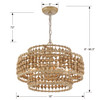 CRYSTORAMA SIL-B6003-BS Silas 3 Light Burnished Silver Chandelier