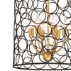 CRYSTORAMA STM-B5106-BZ-GA Stemmons 6 Light Bronze & Antique Gold Lantern