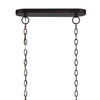 CRYSTORAMA ZUC-A9037-EB-GA Zucca 6 Light English Bronze & Antique Gold Linear Chandelier