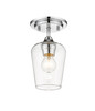 Z-LITE 473F1-CH 1 Light Flush Mount ,Chrome