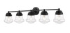 Z-LITE 736-5V-MB 5 Light Vanity ,Matte Black