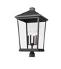 Z-LITE 568PHXXLR-BK 4 Light Outdoor Post Mount Fixture ,Black