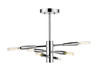 Z-LITE 737SF6-CH 6 Light Semi Flush Mount ,Chrome