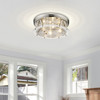 Z-LITE 491F4-PN 4 Light Flush Mount ,Polished Nickel
