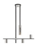 Z-LITE 814-6MB-PN 6 Light Chandelier ,Mate Black + Polished Nickel