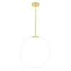 CWI LIGHTING 1273P24-1-602 1 Light LED Chandelier with Satin Gold finish