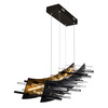 CWI LIGHTING 1244P40-101 LED Chandelier with Black finish