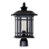 CWI LIGHTING 0411PT9-1-101 Blackburn 1 Light Outdoor Black Lantern Head