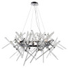 CWI LIGHTING 1154P42-12-601-R 12 Light Chandelier with Chrome Finish