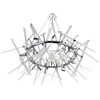 CWI LIGHTING 1154P42-12-601-R 12 Light Chandelier with Chrome Finish