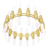 CWI LIGHTING 1269P32-32-602 32 Light Chandelier with Satin Gold finish