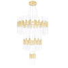 CWI LIGHTING 1120P32-123-602 123 Light Chandelier with Satin Gold Finish