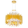 CWI LIGHTING 1247P20-12-602 12 Light Chandelier with Satin Gold finish