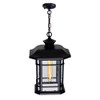 CWI LIGHTING 0411P9-1-101 Blackburn 1 Light Outdoor Black Pendant