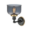 INNOVATIONS LIGHTING 203BK-BPBB-HRBB-G73 Large Bell 1 Light Mixed Metals Sconce