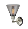 INNOVATIONS LIGHTING 203SN-BPBK-HRBK-G43 Large Cone 1 Light Mixed Metals Sconce
