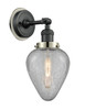 INNOVATIONS LIGHTING 203BK-BPPN-HRPN-G165 Geneseo 1 Light Mixed Metals Sconce INNOVATIONS LIGHTING 203BK-BPPN-HRPN-G165 Geneseo 1 Light Mixed Metals Sconce