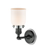 INNOVATIONS LIGHTING 203BK-BPPC-HRPC-G51 Small Bell 1 Light Mixed Metals Sconce