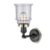 INNOVATIONS LIGHTING 203BK-BPPN-HRPN-G184 Canton 1 Light Mixed Metals Sconce INNOVATIONS LIGHTING 203BK-BPPN-HRPN-G184 Canton 1 Light Mixed Metals Sconce