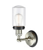 INNOVATIONS LIGHTING 203SN-BPBK-HRBK-G312 Dover 1 Light Mixed Metals Sconce INNOVATIONS LIGHTING 203SN-BPBK-HRBK-G312 Dover 1 Light Mixed Metals Sconce