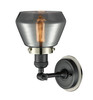 INNOVATIONS LIGHTING 203BK-BPPN-HRPN-G173 Fulton 1 Light Mixed Metals Sconce