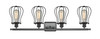 INNOVATIONS LIGHTING 516-4W-BK-CE513-BK Barrington 4 Light Bath Vanity Light