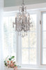 CRYSTORAMA 3224-CH-CL-MWP Imperial 4 Light Clear Crystal Chrome Mini Chandelier I