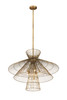 Z-LITE 6015-8RB 8 Light Chandelier,Rubbed Brass