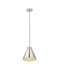 Z-LITE 6011P12-PN 1 Light Pendant,Polished Nickel